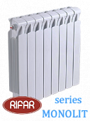 Радиатор биметаллический RIFAR МONOLIT (боковое подключение) 500/14 секции с доставкой в Курган